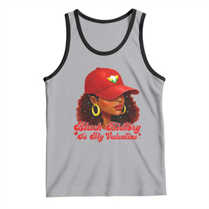 Black History Is My Valentine Tank Top Melanin Pride Valentines Day Gift TS12 Athletic Heather Black Print Your Wear