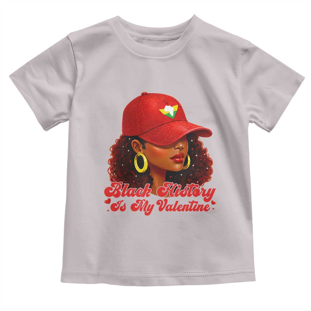 Black History Is My Valentine Toddler T Shirt Melanin Pride Valentines Day Gift TS12 Ice Gray Print Your Wear