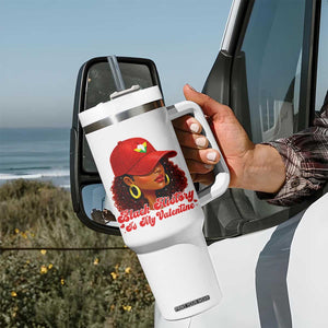 Black History Is My Valentine Tumbler With Handle Melanin Pride Valentines Day Gift TS12 Print Your Wear