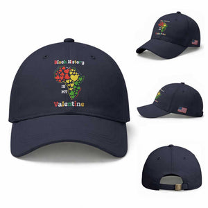Melanin Queen Black History Month Baseball Cap Is My Valentine TS12 Baseball Cap Universal Fit Navy Print Your Wear