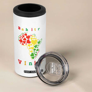 Melanin Queen Black History Month 4 in 1 Can Cooler Tumbler Is My Valentine TS12 Print Your Wear