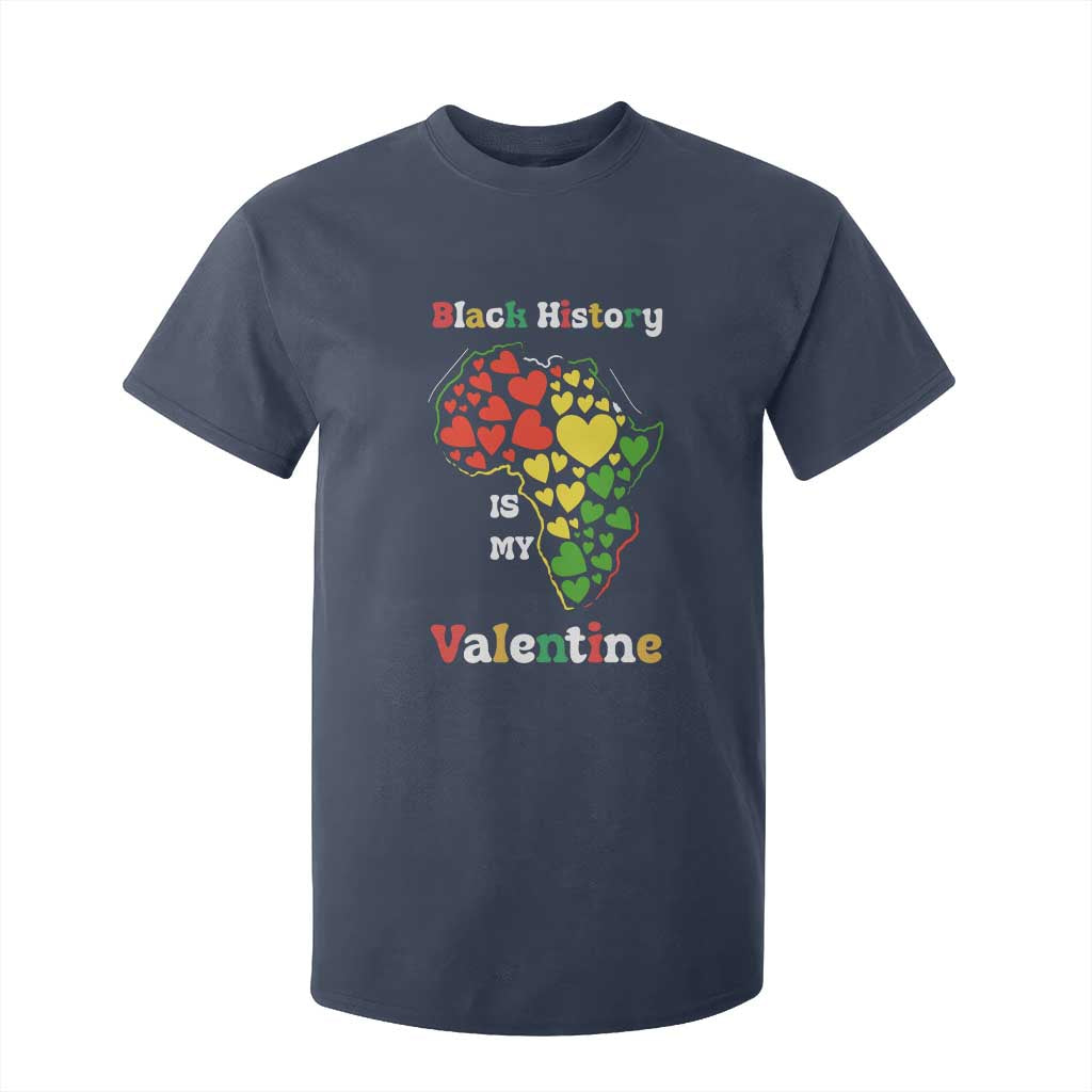 Melanin Queen Black History Month T Shirt For Kid Is My Valentine TS12 Navy Print Your Wear