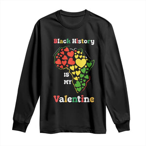 Melanin Queen Black History Month Long Sleeve Shirt Is My Valentine TS12 Black Print Your Wear