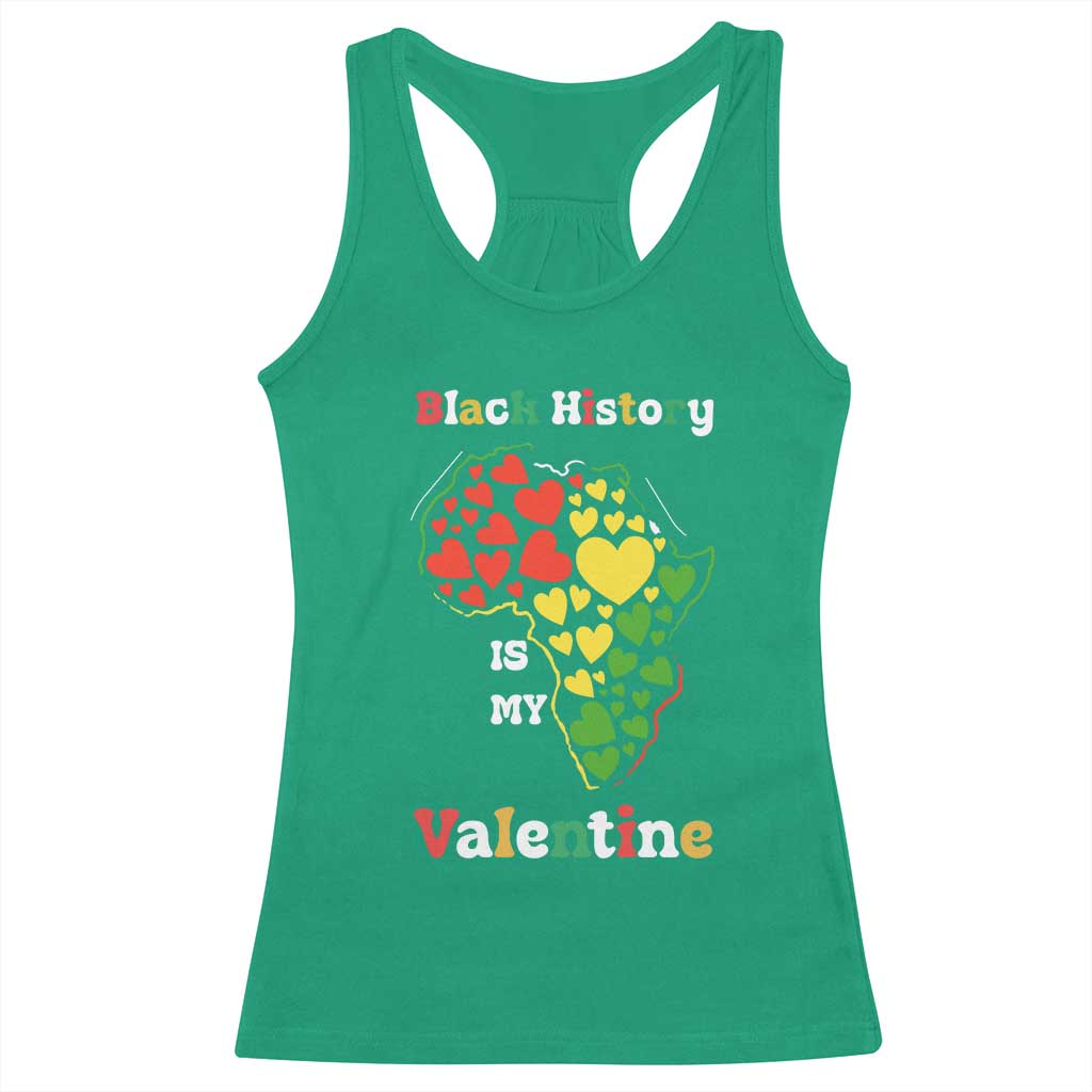 Melanin Queen Black History Month Racerback Tank Top Is My Valentine TS12 Irish Green Print Your Wear
