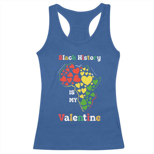 Melanin Queen Black History Month Racerback Tank Top Is My Valentine TS12 Royal Blue Print Your Wear