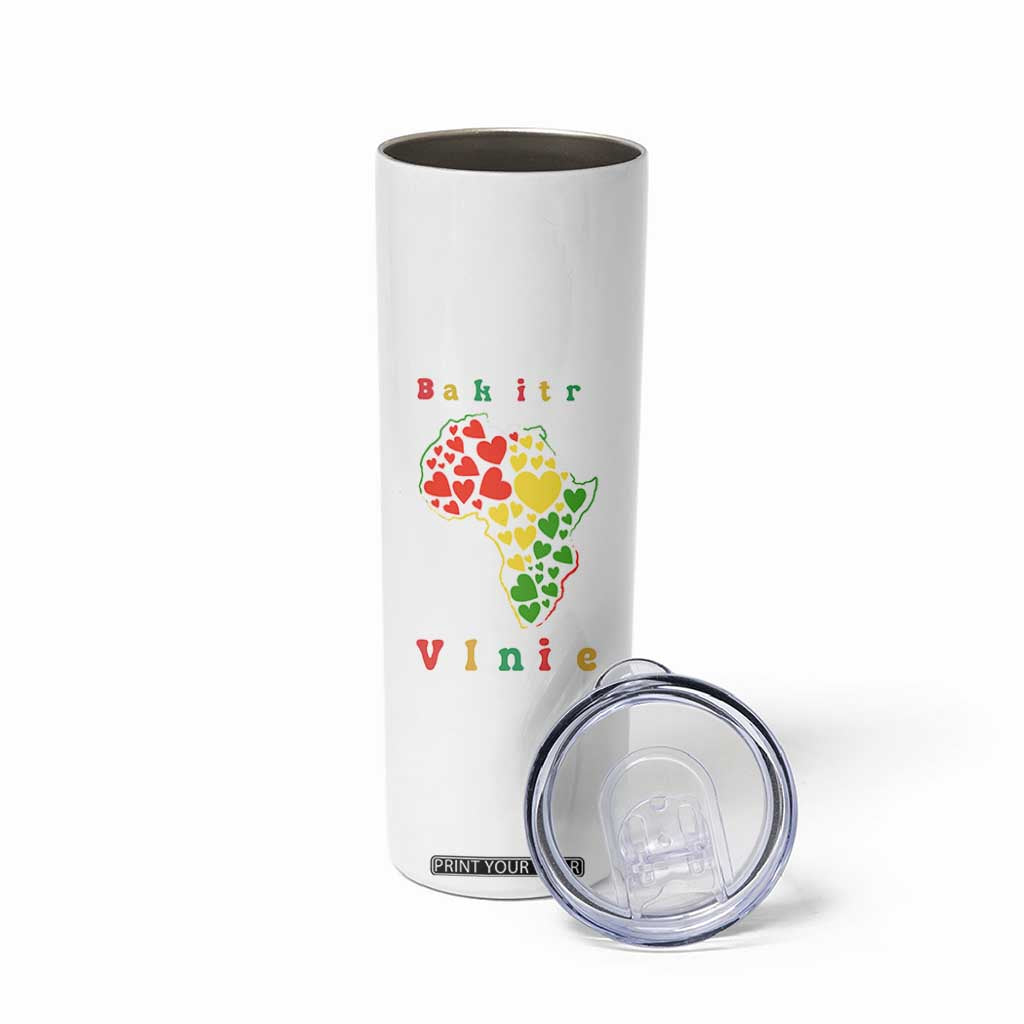 Melanin Queen Black History Month Skinny Tumbler Is My Valentine TS12 Print Your Wear