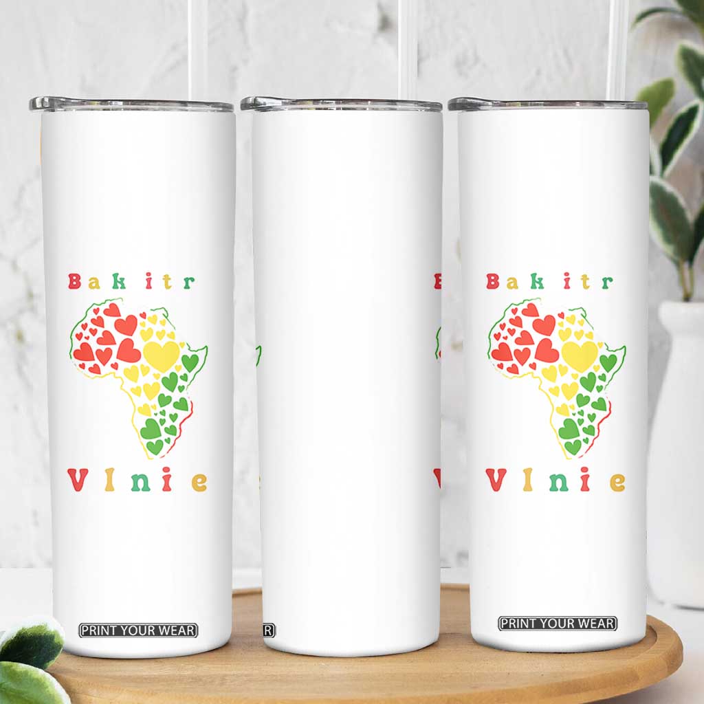 Melanin Queen Black History Month Skinny Tumbler Is My Valentine TS12 Print Your Wear