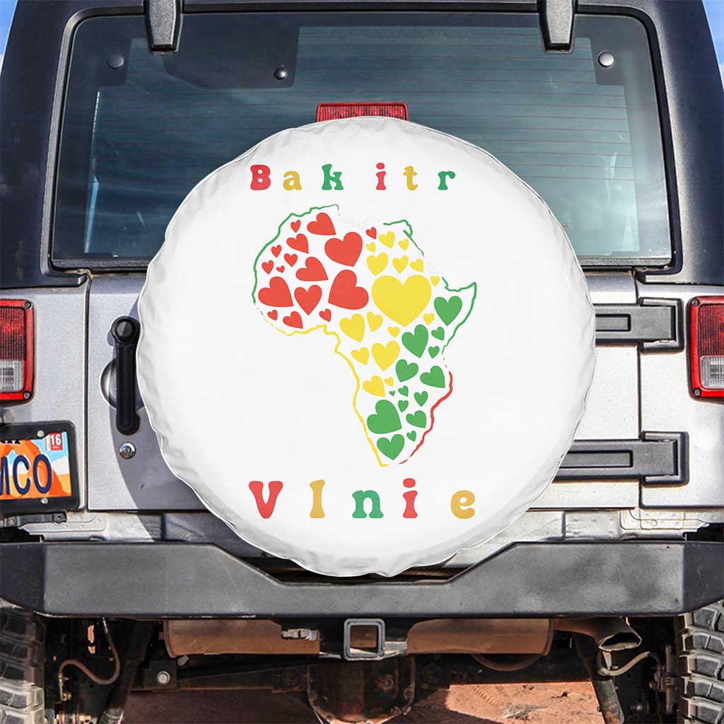 Melanin Queen Black History Month Spare Tire Cover Is My Valentine TS12 No hole Black Print Your Wear