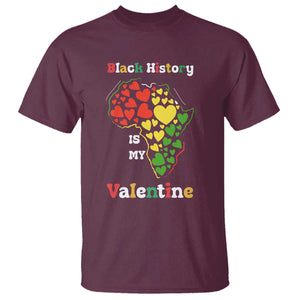 Melanin Queen Black History Month T Shirt Is My Valentine TS12 Maroon Print Your Wear