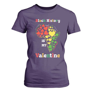 Melanin Queen Black History Month T Shirt For Women Is My Valentine TS12 Purple Print Your Wear