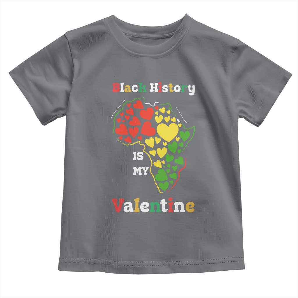Melanin Queen Black History Month Toddler T Shirt Is My Valentine TS12 Charcoal Print Your Wear