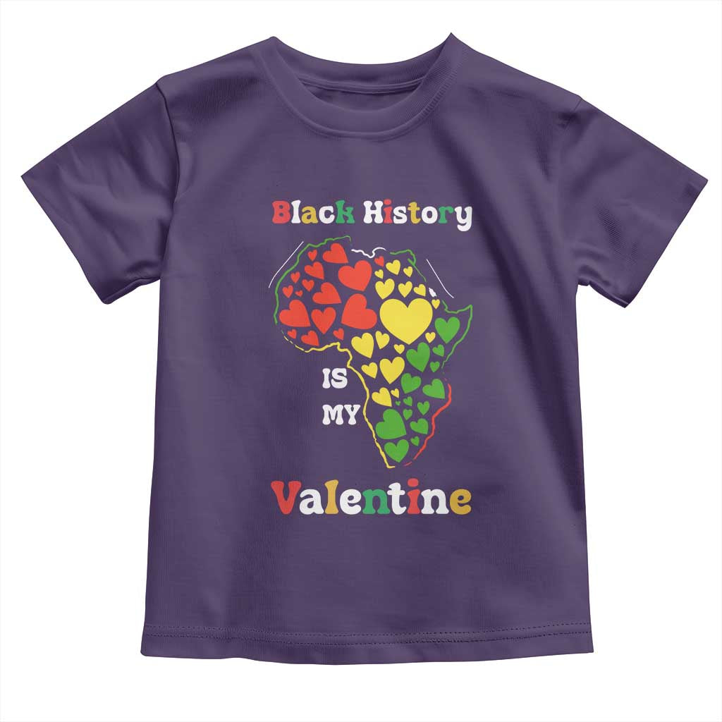 Melanin Queen Black History Month Toddler T Shirt Is My Valentine TS12 Purple Print Your Wear
