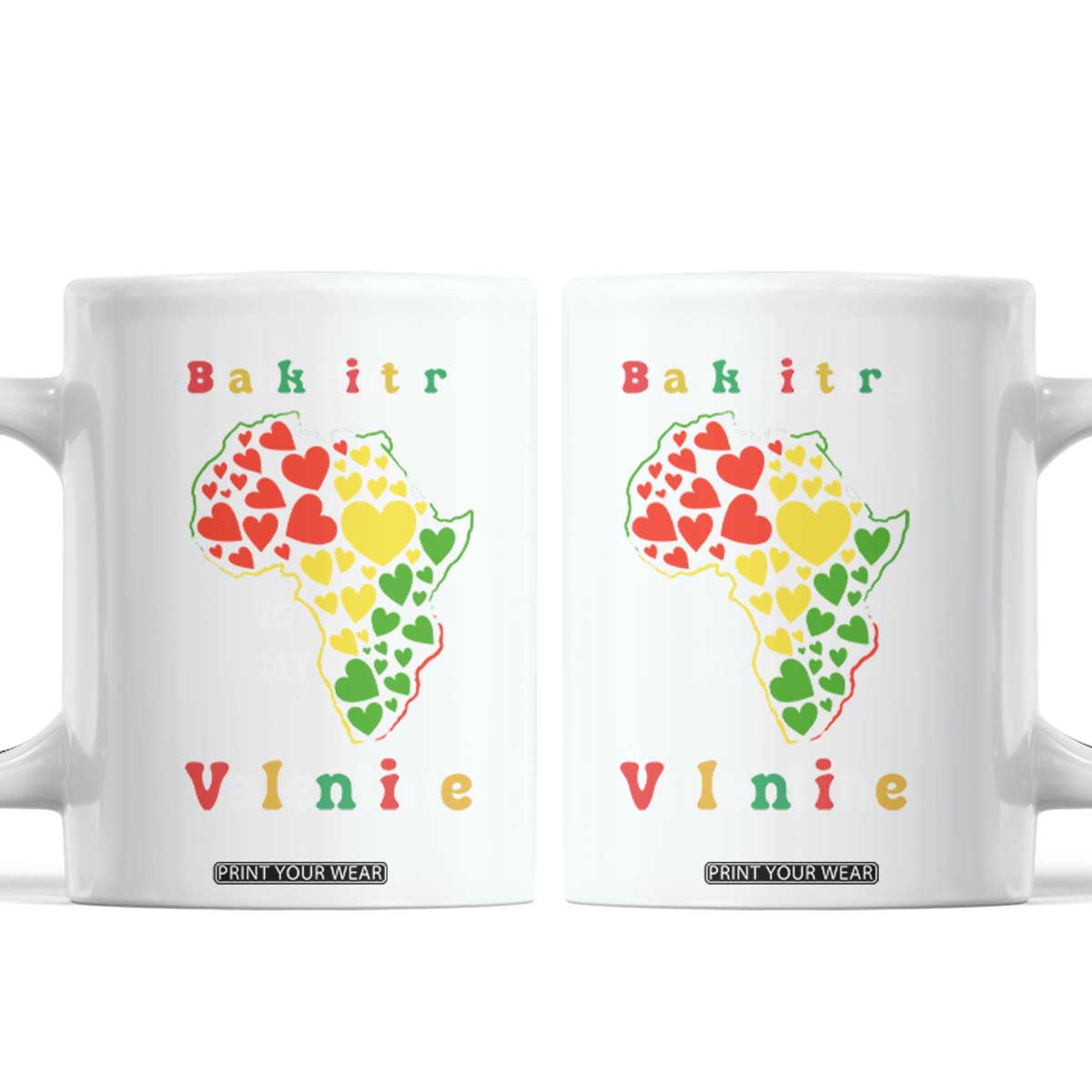 Melanin Queen Black History Month Coffee Mug Is My Valentine TS12 White Print Your Wear