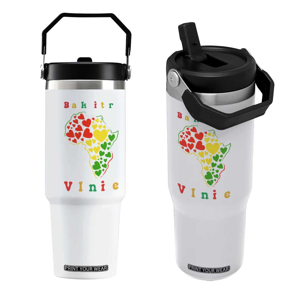 Melanin Queen Black History Month Flip Straw Tumbler Is My Valentine TS12 One Size: 30 oz White Print Your Wear
