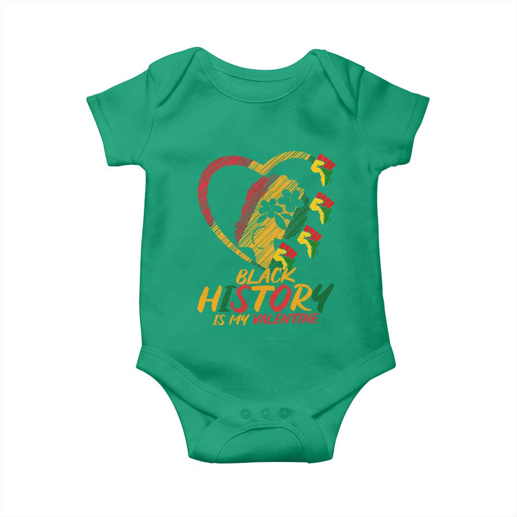 Black History Is My Valentine Baby Onesie Gift For Melanin Queen TS12 Irish Green Print Your Wear