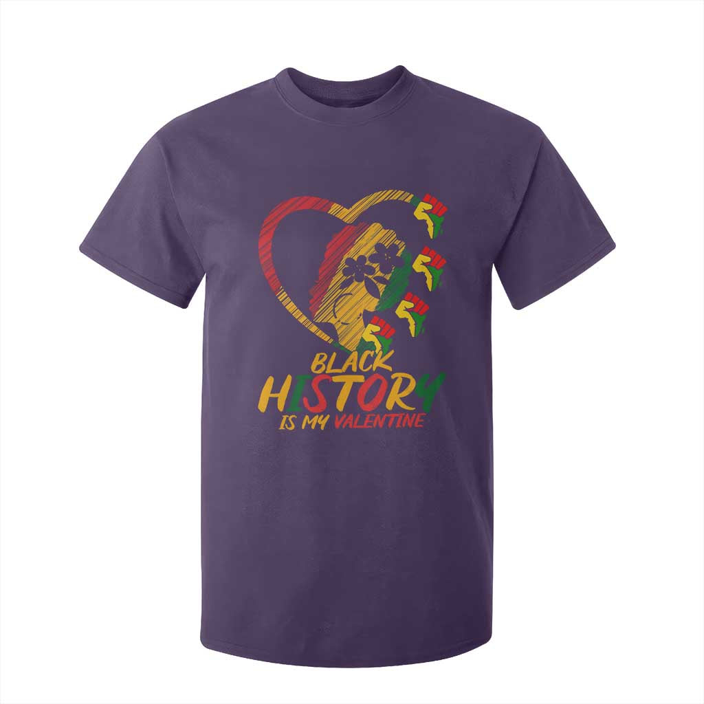 Black History Is My Valentine T Shirt For Kid Gift For Melanin Queen TS12 Purple Print Your Wear