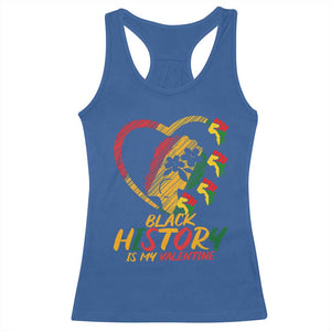 Black History Is My Valentine Racerback Tank Top Gift For Melanin Queen TS12 Royal Blue Print Your Wear