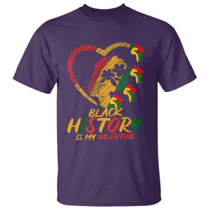 Black History Is My Valentine T Shirt Gift For Melanin Queen TS12 Purple Print Your Wear
