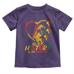 Black History Is My Valentine Toddler T Shirt Gift For Melanin Queen TS12 Purple Print Your Wear