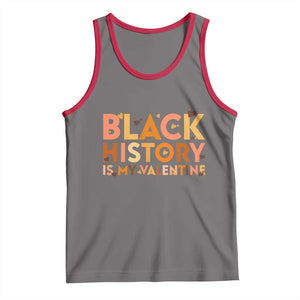 Black History Is My Valentine Tank Top African American Women Pride TS12 Deep Heather Red Print Your Wear