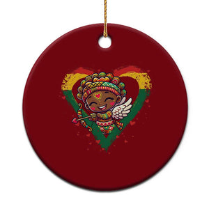 Cute Black Cupid Ceramic Ornament Melanin Pride Valentines Day Gift TS12 1pc Red Print Your Wear