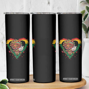 Cute Black Cupid Skinny Tumbler Melanin Pride Valentines Day Gift TS12 Print Your Wear