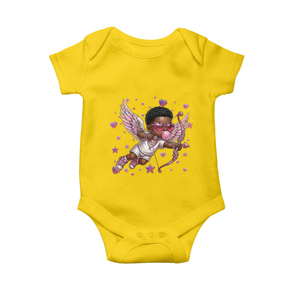 Cute Black Cupid Baby Onesie African American Valentines Day Gift TS12 Daisy Print Your Wear