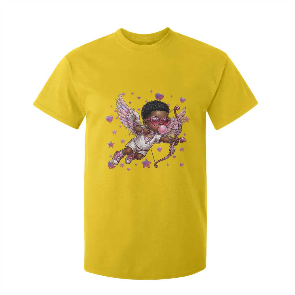 Cute Black Cupid T Shirt For Kid African American Valentines Day Gift TS12 Daisy Print Your Wear