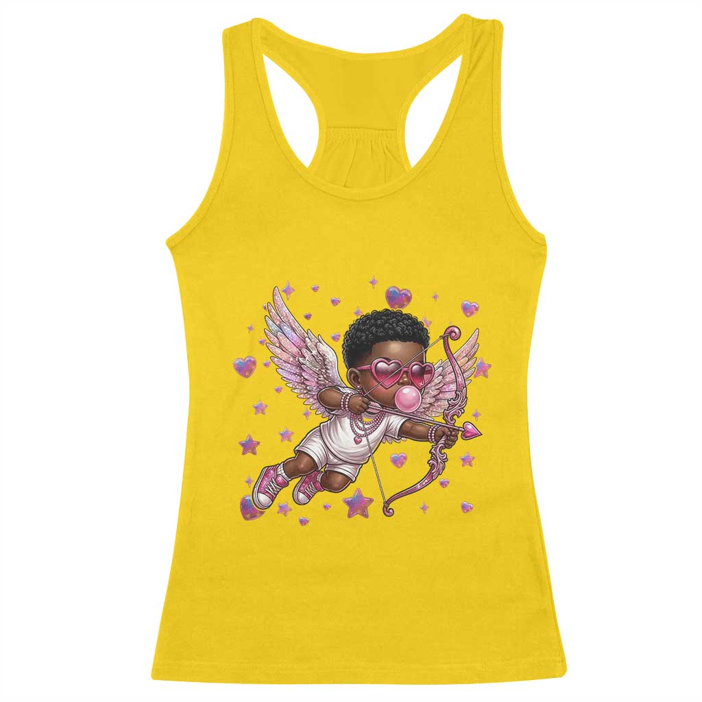 Cute Black Cupid Racerback Tank Top African American Valentines Day Gift TS12 Daisy Print Your Wear