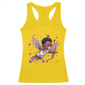 Cute Black Cupid Racerback Tank Top African American Valentines Day Gift TS12 Daisy Print Your Wear