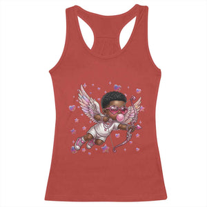 Cute Black Cupid Racerback Tank Top African American Valentines Day Gift TS12 Red Print Your Wear