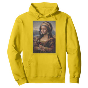 Funny Black Mona Lisa Hoodie Melanin Queen Black History Month TS12 Daisy Print Your Wear