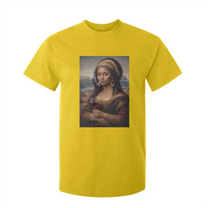 Funny Black Mona Lisa T Shirt For Kid Melanin Queen Black History Month TS12 Daisy Print Your Wear