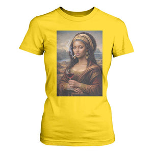 Funny Black Mona Lisa T Shirt For Women Melanin Queen Black History Month TS12 Daisy Print Your Wear