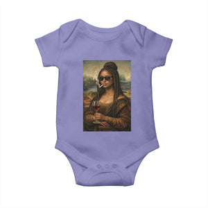 Black Mona Lisa African American Baby Onesie Black History Month TS12 Violet Print Your Wear