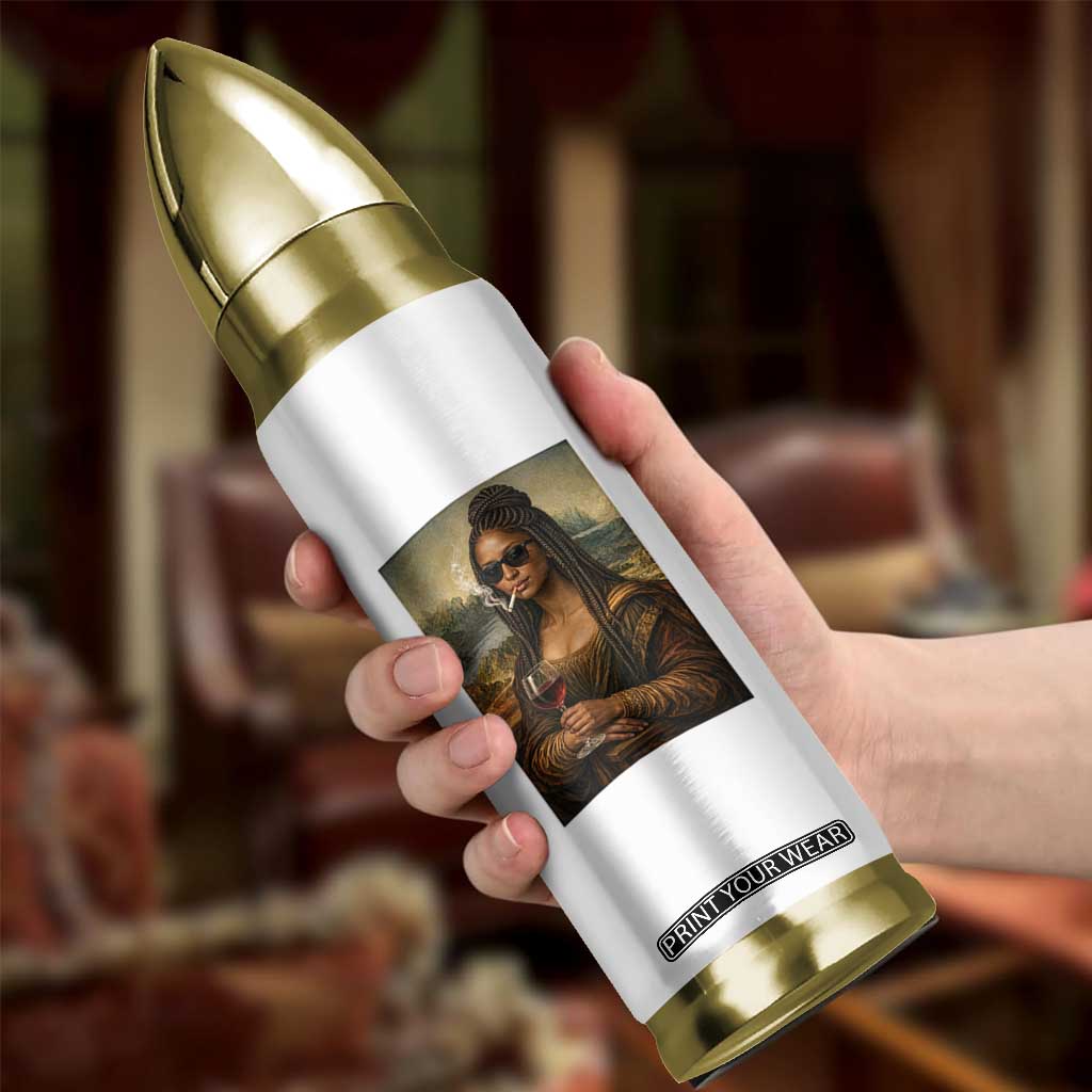 Black Mona Lisa African American Bullet Tumbler Black History Month TS12 Print Your Wear