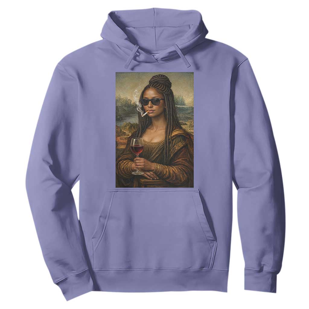 Black Mona Lisa African American Hoodie Black History Month TS12 Violet Print Your Wear