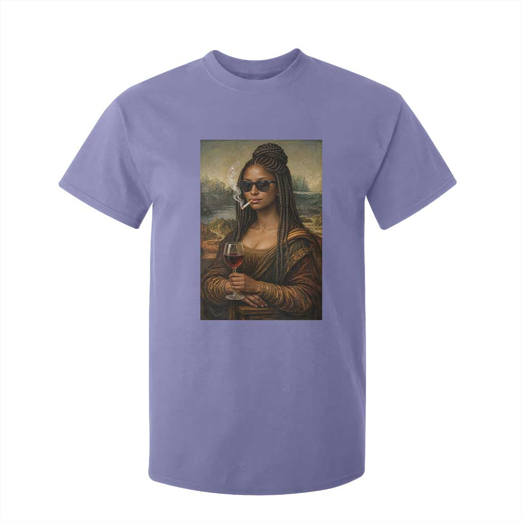 Black Mona Lisa African American T Shirt For Kid Black History Month TS12 Violet Print Your Wear