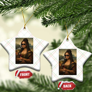 Black Mona Lisa African American Ceramic Ornament Black History Month TS12 Print Your Wear