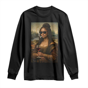 Black Mona Lisa African American Long Sleeve Shirt Black History Month TS12 Black Print Your Wear