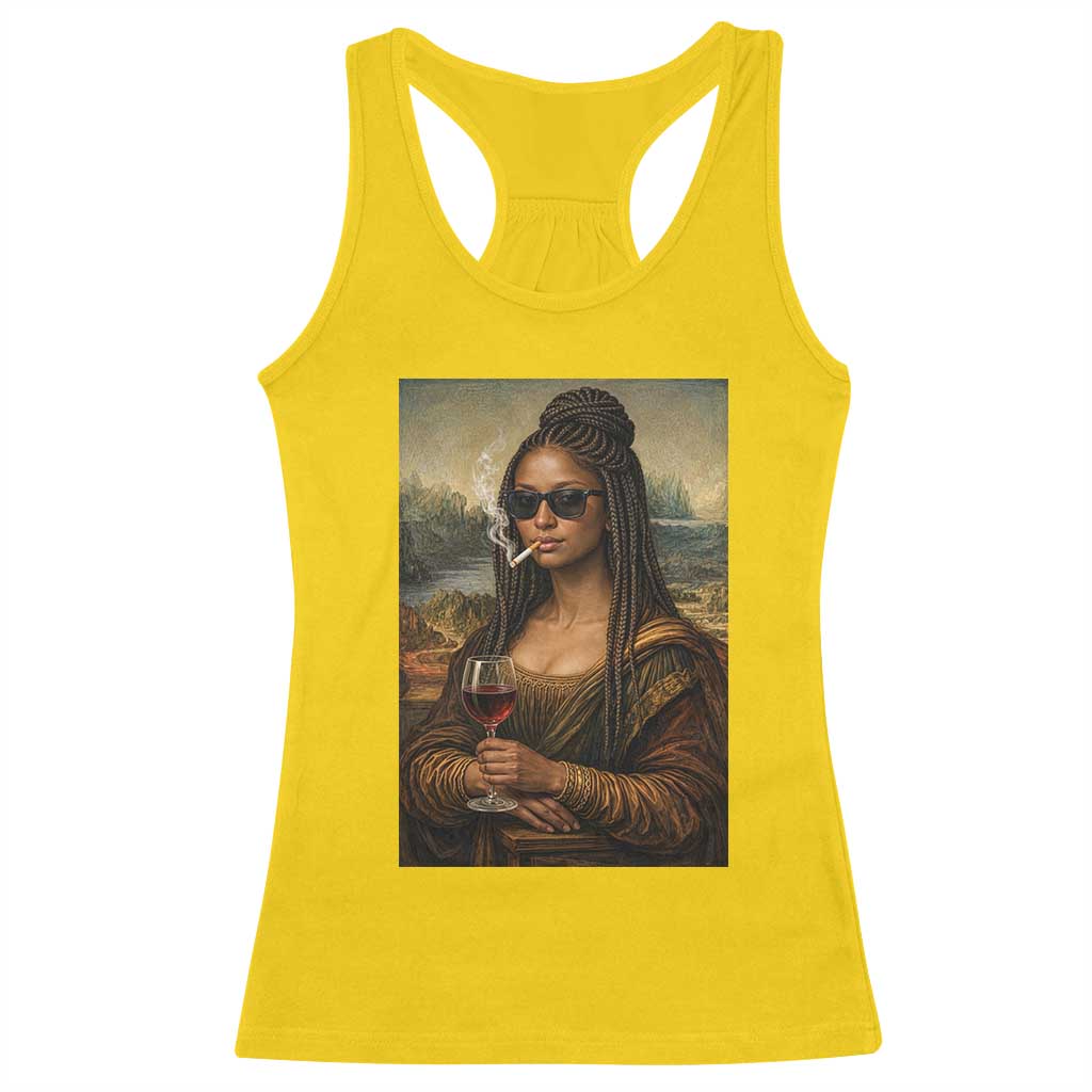 Black Mona Lisa African American Racerback Tank Top Black History Month TS12 Daisy Print Your Wear