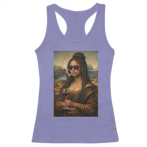 Black Mona Lisa African American Racerback Tank Top Black History Month TS12 Violet Print Your Wear