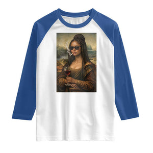 Black Mona Lisa African American Raglan Shirt Black History Month TS12 White Royal Print Your Wear