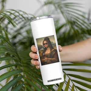 Black Mona Lisa African American Skinny Tumbler Black History Month TS12 Print Your Wear