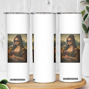 Black Mona Lisa African American Skinny Tumbler Black History Month TS12 Print Your Wear