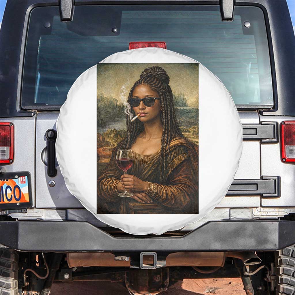 Black Mona Lisa African American Spare Tire Cover Black History Month TS12 No hole Black Print Your Wear