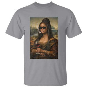 Black Mona Lisa African American T Shirt Black History Month TS12 Sport Gray Print Your Wear