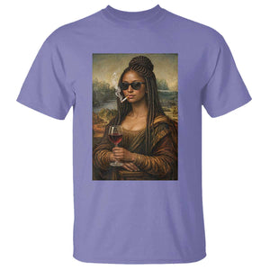 Black Mona Lisa African American T Shirt Black History Month TS12 Violet Print Your Wear