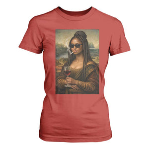 Black Mona Lisa African American T Shirt For Women Black History Month TS12 Red Print Your Wear