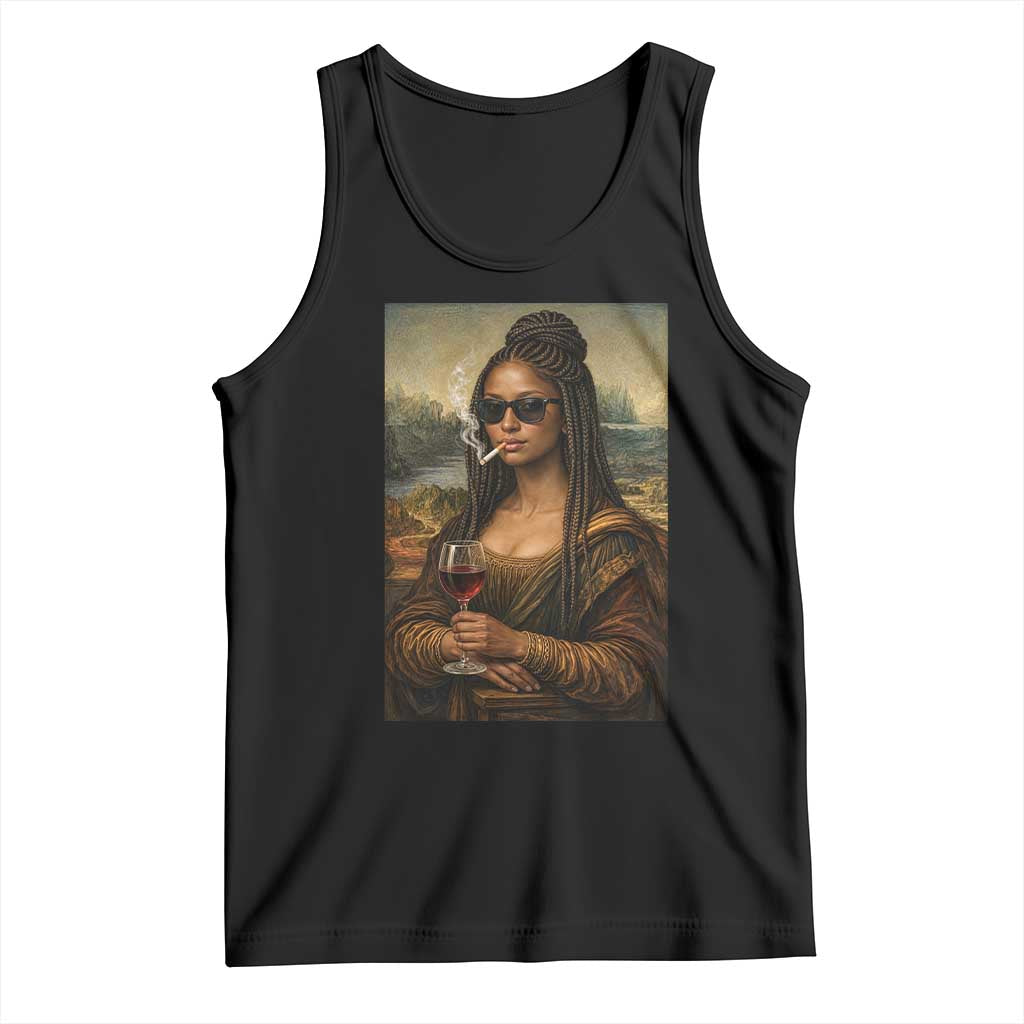Black Mona Lisa African American Tank Top Black History Month TS12 Black Print Your Wear